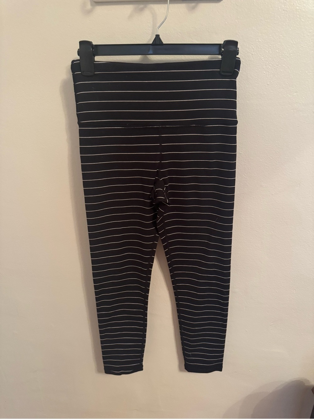 2 Pair of like new leggings- Women’s Teal Leggings & Black Striped Leggings - S - Picture 3 of 6